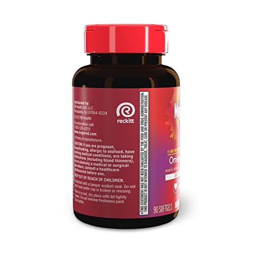 MegaRed Antarctic Krill Oil 500mg Omega 3 Fatty Acid Supplement, Extra Strength EPA & DHA Krill Oil Softgels (90cnt Box), Astaxanthin - PrimeBioHealth - canada supplements