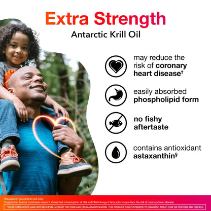 MegaRed Antarctic Krill Oil 500mg Omega 3 Fatty Acid Supplement, Extra Strength EPA & DHA Krill Oil Softgels (90cnt Box), Astaxanthin - PrimeBioHealth - canada supplements
