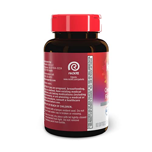 Megared Omega-3 Fish Oil + High Absorption Krill Oil 500mg Softgels, MegaRed Advanced 4in1 (80 count in a bottle) Concentrated Omega-3 Fish - PrimeBioHealth - canada supplements
