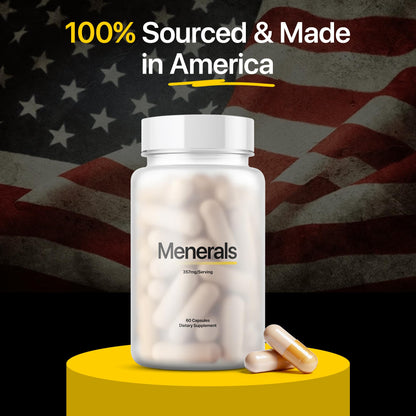 Menerals Mens Multivitamin – Powerful All in One Mineral Supplement for Men – Natural Trace Minerals with Fulvic Acid from Rich American Soil - PrimeBioHealth - canada supplements
