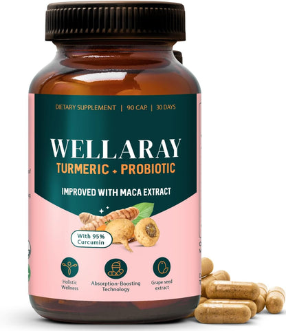 Menopause Relief - Probiotics for Women, 68.2 Billion CFU, Turmeric, Maca & Black Cohosh - Supports Gut Health, Hormone Balance, Weight Management, Joint Health, Hot Flash Support,90 Capsules - PrimeBioHealth - canada supplements