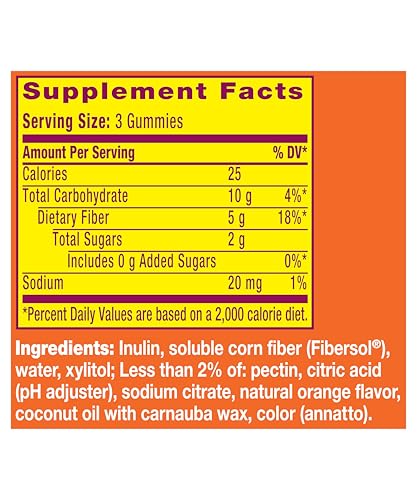 Metamucil Fiber Gummies for Adults, No Sugar Added Orange Flavor, 5g Prebiotic Plant Based Fiber Supplement Blend, 120 Count - PrimeBioHealth - canada supplements