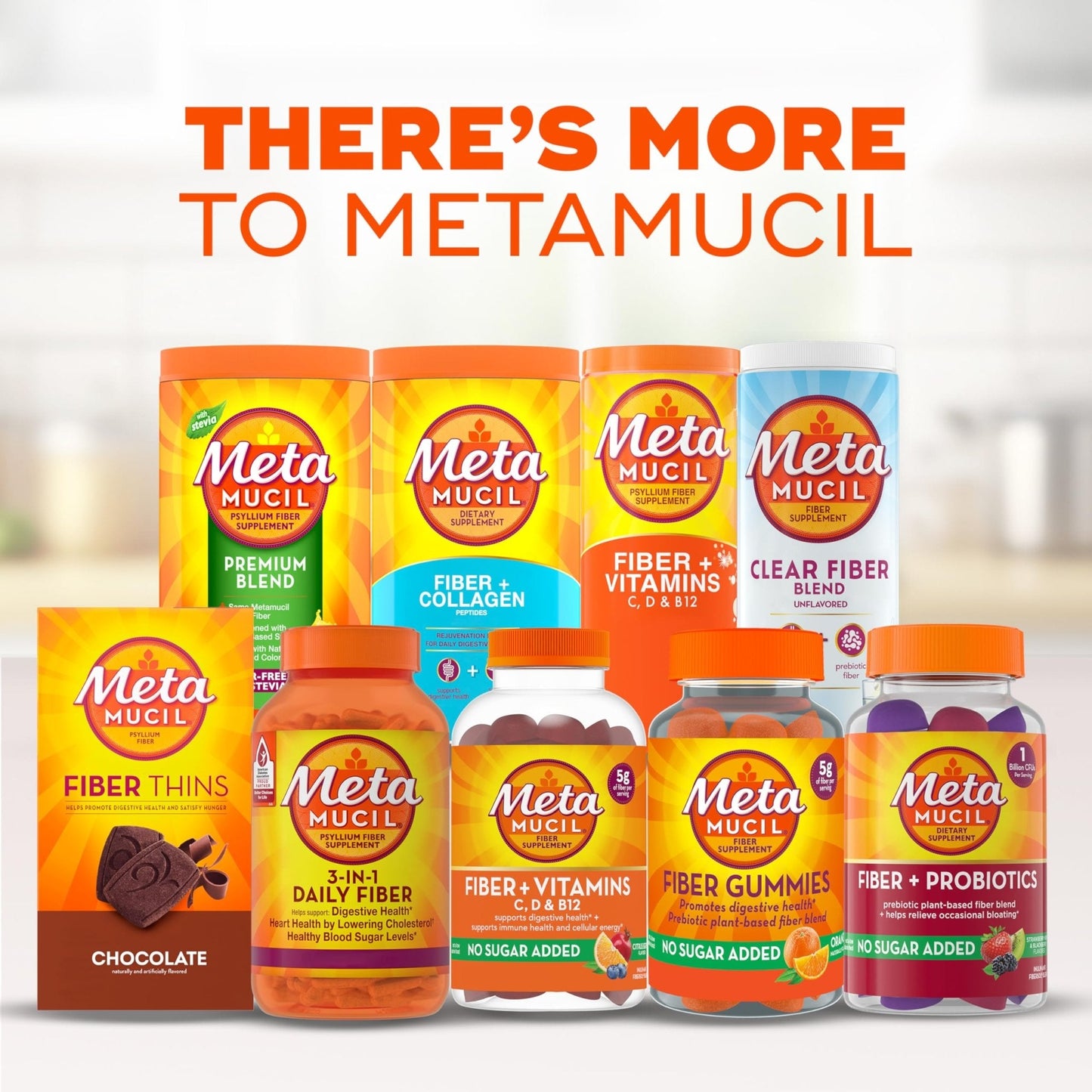 Metamucil Fiber Supplement, Unflavored Clear Mixing Powder, No Grit, No Sugar Added, Plant Based Prebiotic Fiber Supplement - PrimeBioHealth - canada supplements