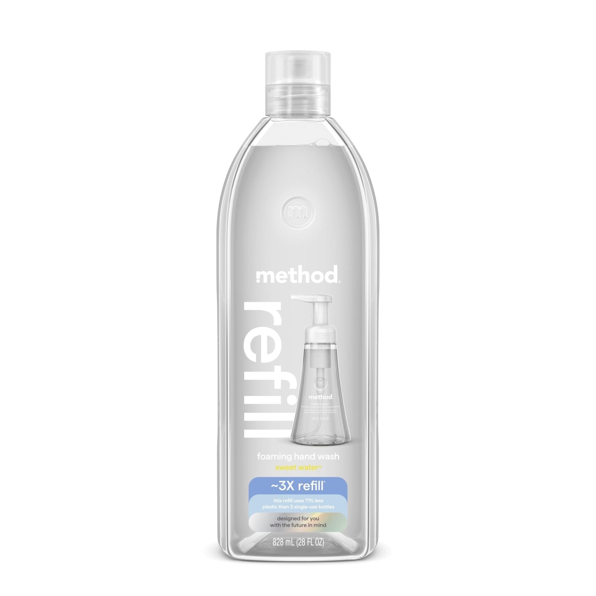Method Foaming Hand Soap, Refill, Sweet Water, Recyclable Bottle, 28 oz, (Pack of 1) (Packaging May Vary) - PrimeBioHealth - canada supplements