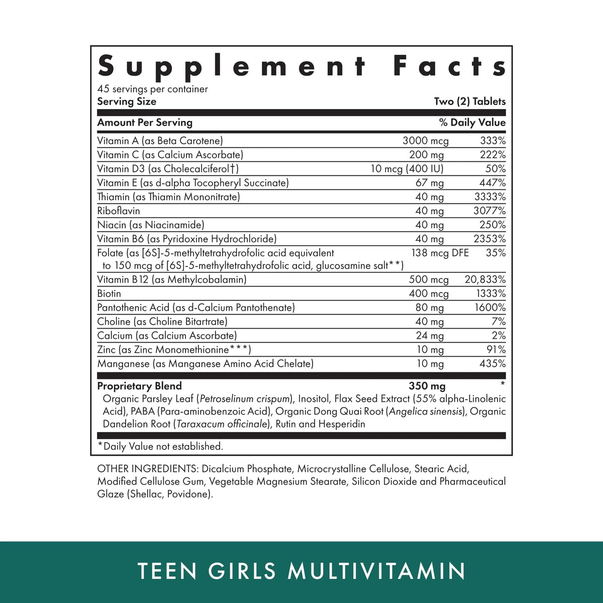 MICHAEL'S Health Naturopathic Programs Teen Girls Multivitamin - 90 Vegetarian Tablets - with B Complex Vitamins - PrimeBioHealth - canada supplements