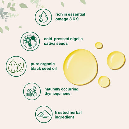 Micro Ingredients Black Seed Oil Organic Cold Pressed, 16 fl oz | Rich in Thymoquinone & Omega 3 6 9 | Unrefined from Nigella Sativa Seeds | Immune, Hair & Skin Support* | Non-GMO - 3 Months Supply - PrimeBioHealth - canada supplements