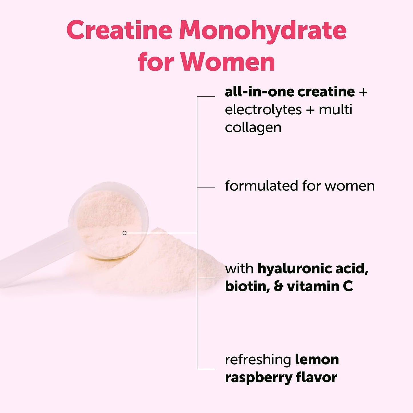 Micro Ingredients Creatine + Electrolytes + Multi Collagen for Women | 5,000mg Micronized Creatine Monohydrate Powder Complex | Creatine Hydration Drink Mix | Lemon Raspberry | Sugar-Free, Non-GMO - PrimeBioHealth - canada supplements