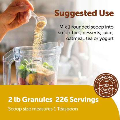 Micro Ingredients Golden Monk Fruit Sweetener with Allulose, 2 lbs, Pouch, 1:1 Brown Sugar Substitute, No Erythritol, No Aftertaste, 0 Calorie Alternative for Baking, Coffee, Tea, Keto, Vegan-Non-Gmo - PrimeBioHealth - canada supplements