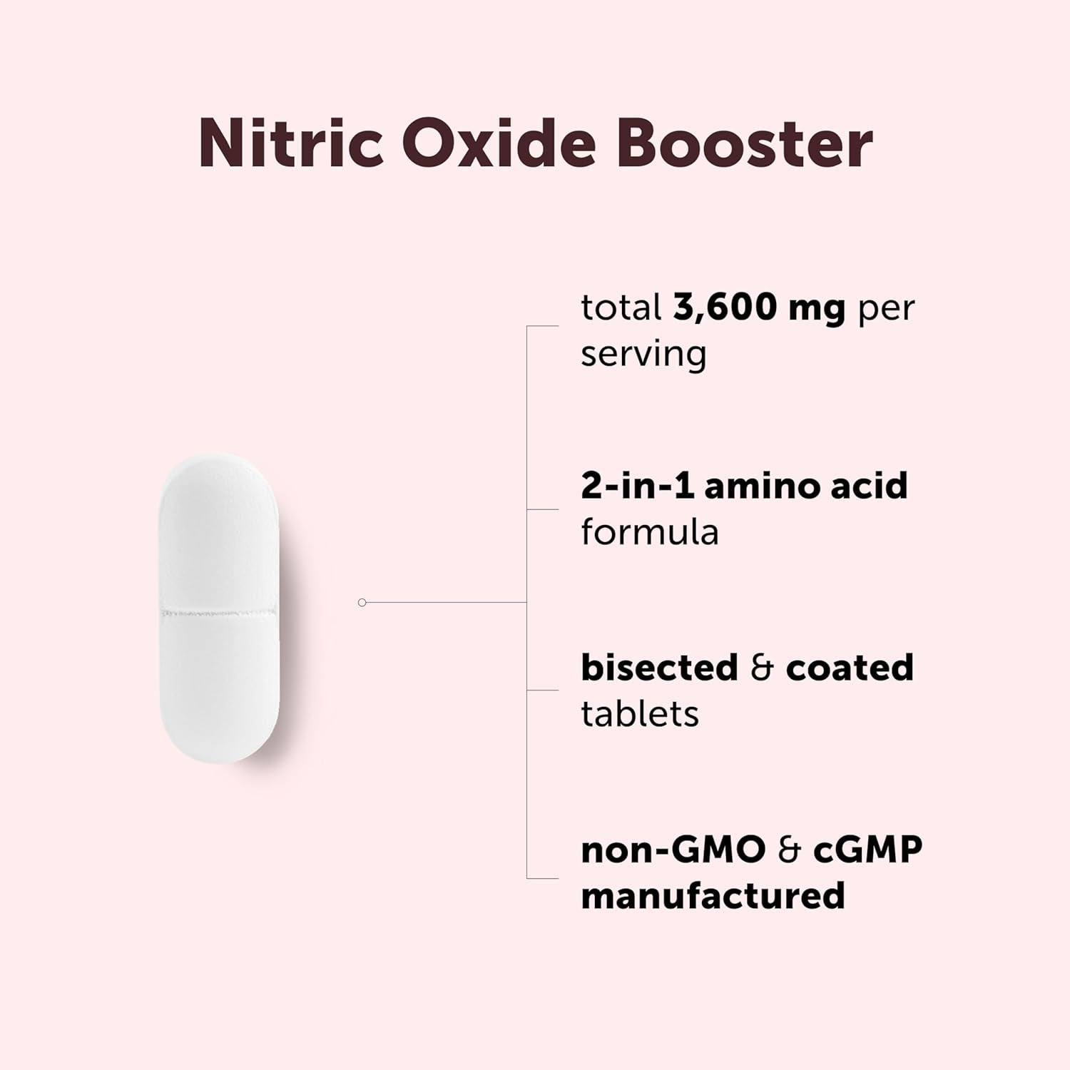Micro Ingredients Nitric Oxide Supplement for Men & Women 3,600mg Per Serving, 240 Bisected Tablets | L-Arginine + L-Citrulline Amino Acid Complex | Pre-Workout, Caffeine-Free | Non-GMO, Gluten Free - PrimeBioHealth - canada supplements