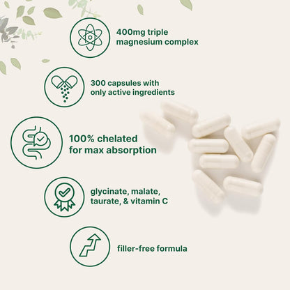 Micro Ingredients Oil of Oregano Softgels & Pure Triple Magnesium Complex 400mg Capsules | 2 Pack Bundle | 4X Strength Thymoquinone with Black Seed | Glycinate, Malate, & Taurate Forms - PrimeBioHealth - canada supplements
