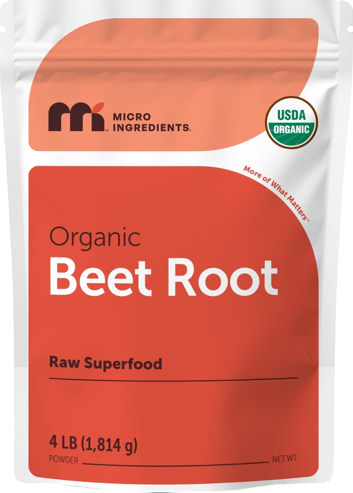 Micro Ingredients Organic Beet Root Powder, 4 Pounds | Cold Pressed, Water Soluble, High Concentrated Raw Beetroot Supplement | Natural Nitric Oxide Superfood Drink Mix - PrimeBioHealth - canada supplements