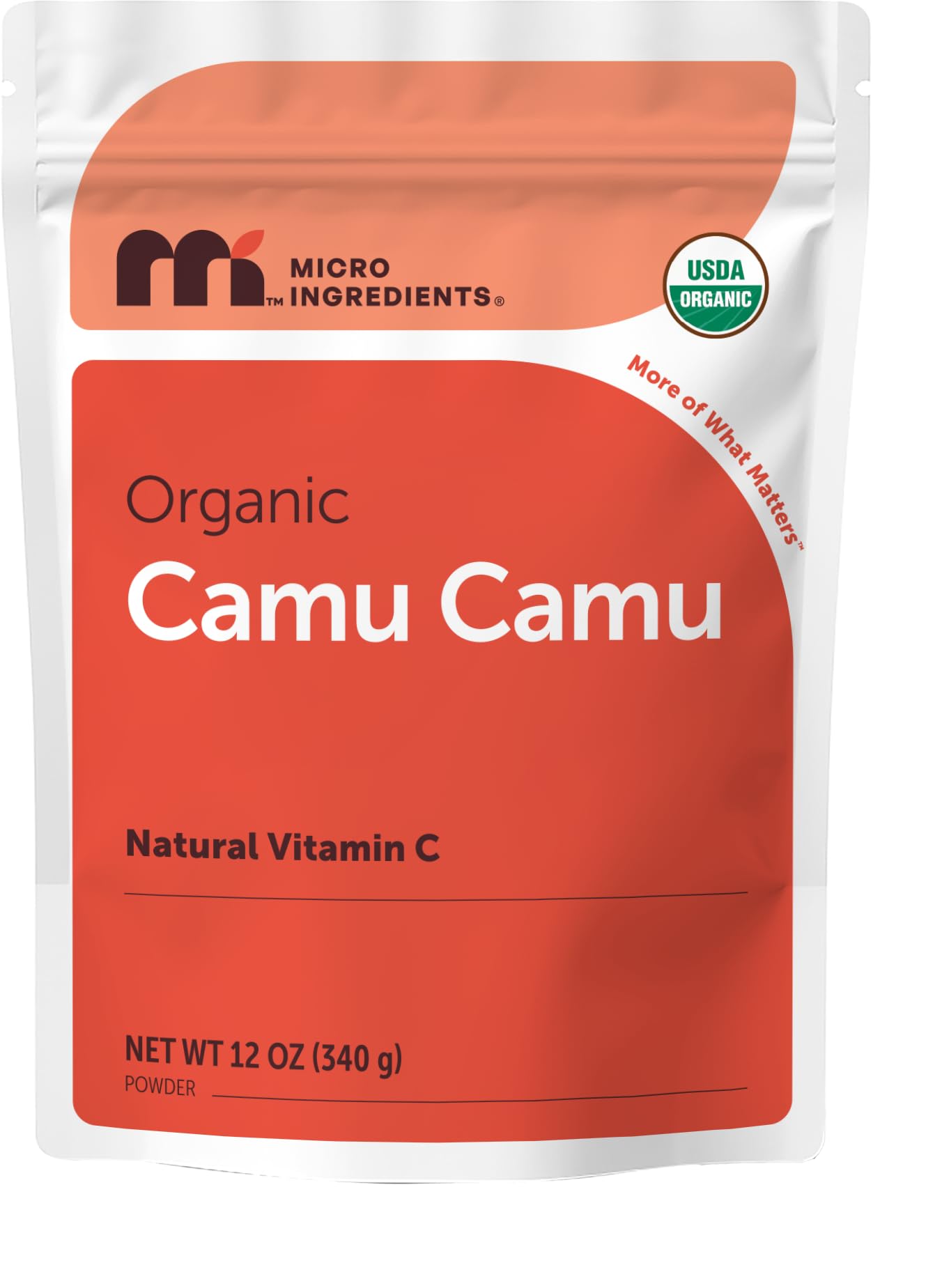 Micro Ingredients Organic Camu Camu Powder, 12 oz | Freshly Harvested Berry | Source of Naturally Occurring Vitamin C | Non-GMO, Vegan Friendly - PrimeBioHealth - canada supplements