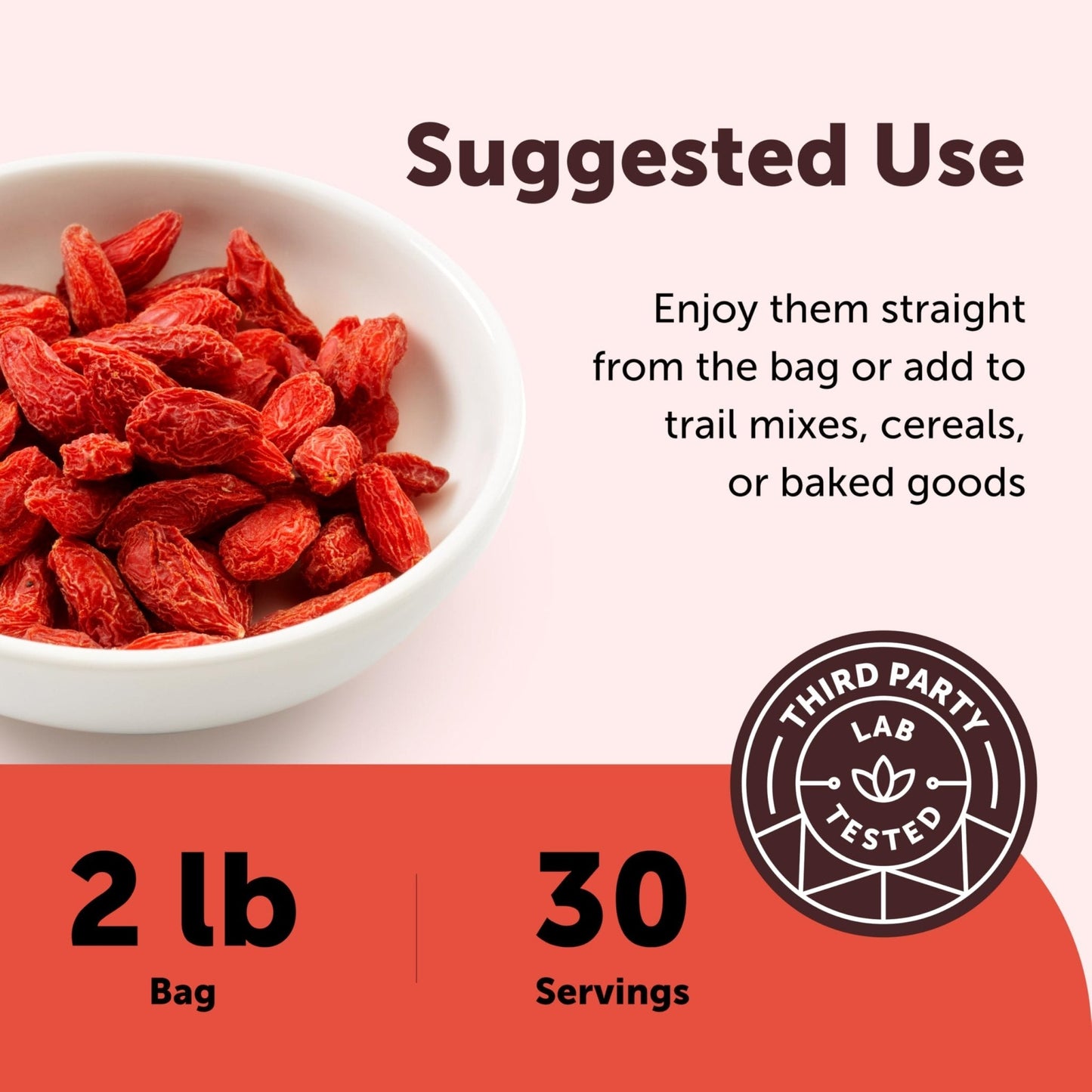 Micro Ingredients Organic Goji Berries 2lbs (32oz) | Large Whole Sun-Dried Berries | Raw Wolfberries | Natural Flavor for Trail Mix, Juice, & Tea | Sulfate Free, Vegan Friendly, Non-GMO - PrimeBioHealth - canada supplements