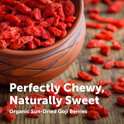 Micro Ingredients Organic Goji Berries 2lbs (32oz) | Large Whole Sun-Dried Berries | Raw Wolfberries | Natural Flavor for Trail Mix, Juice, & Tea | Sulfate Free, Vegan Friendly, Non-GMO - PrimeBioHealth - canada supplements
