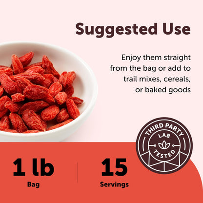Micro Ingredients Organic Goji Berries 2lbs (32oz) | Large Whole Sun-Dried Berries | Raw Wolfberries | Natural Flavor for Trail Mix, Juice, & Tea | Sulfate Free, Vegan Friendly, Non-GMO - PrimeBioHealth - canada supplements