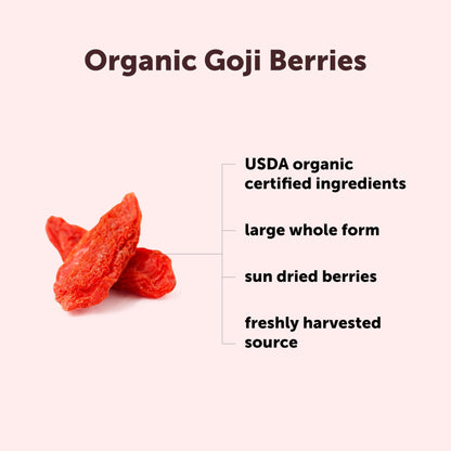 Micro Ingredients Organic Goji Berries 2lbs (32oz) | Large Whole Sun-Dried Berries | Raw Wolfberries | Natural Flavor for Trail Mix, Juice, & Tea | Sulfate Free, Vegan Friendly, Non-GMO - PrimeBioHealth - canada supplements