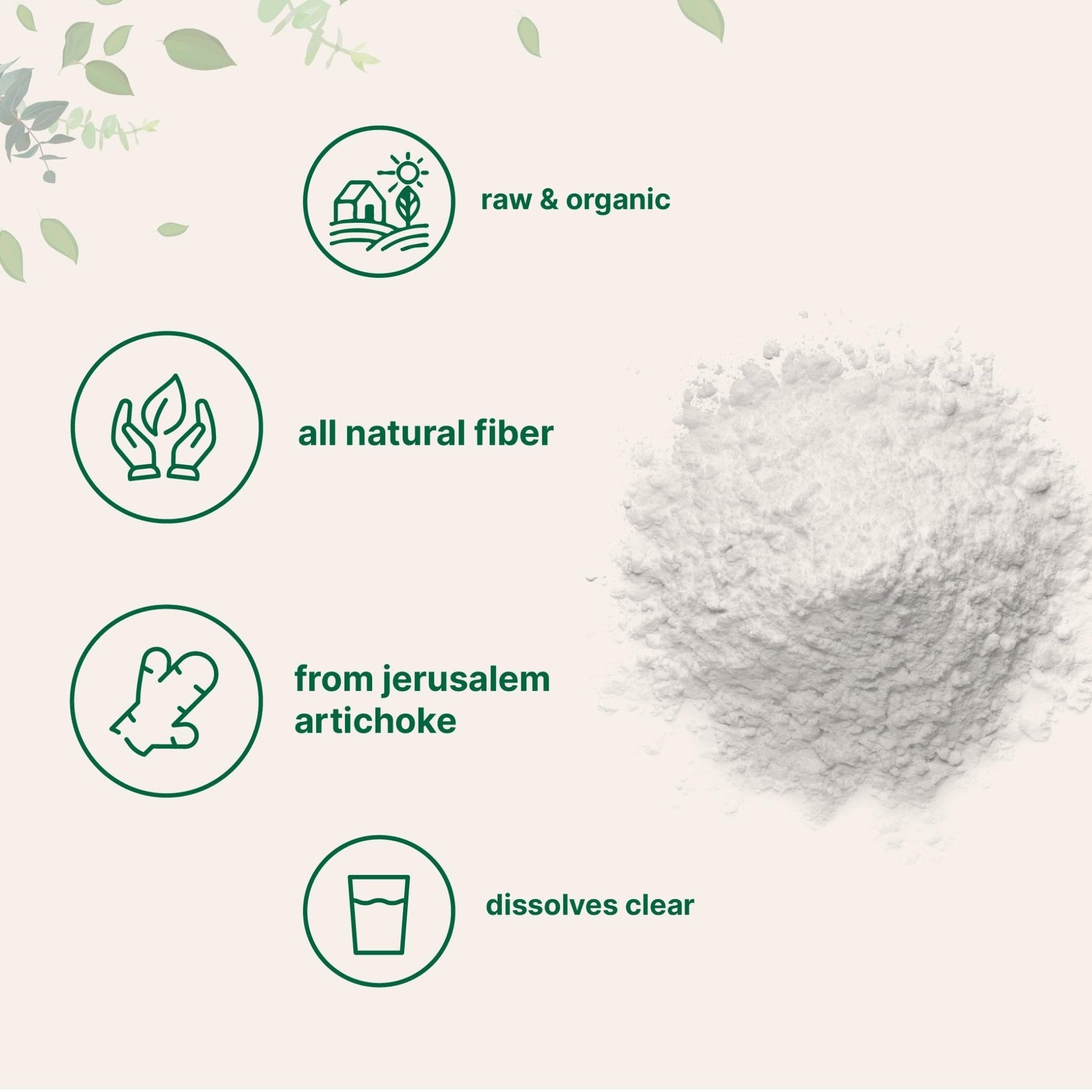 Micro Ingredients Organic Inulin FOS Fiber Powder, 2.2 lbs | Quick Water-Soluble Prebiotic | Natural Fiber for Smoothies & Drinks | Vegan Friendly, Dissolves Clear - PrimeBioHealth - canada supplements