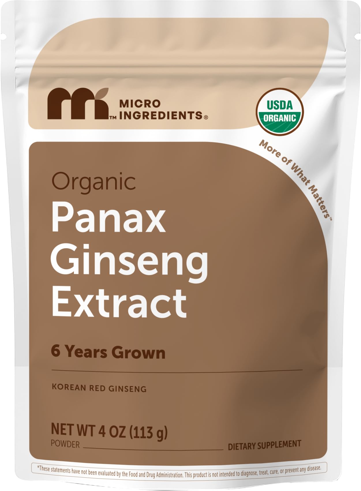 Micro Ingredients Organic Korean Ginseng Root Powder, 4 Ounce | Red Panax Ginseng Root | Traditional Asian Herb | Non-GMO & Vegan Friendly - PrimeBioHealth - canada supplements