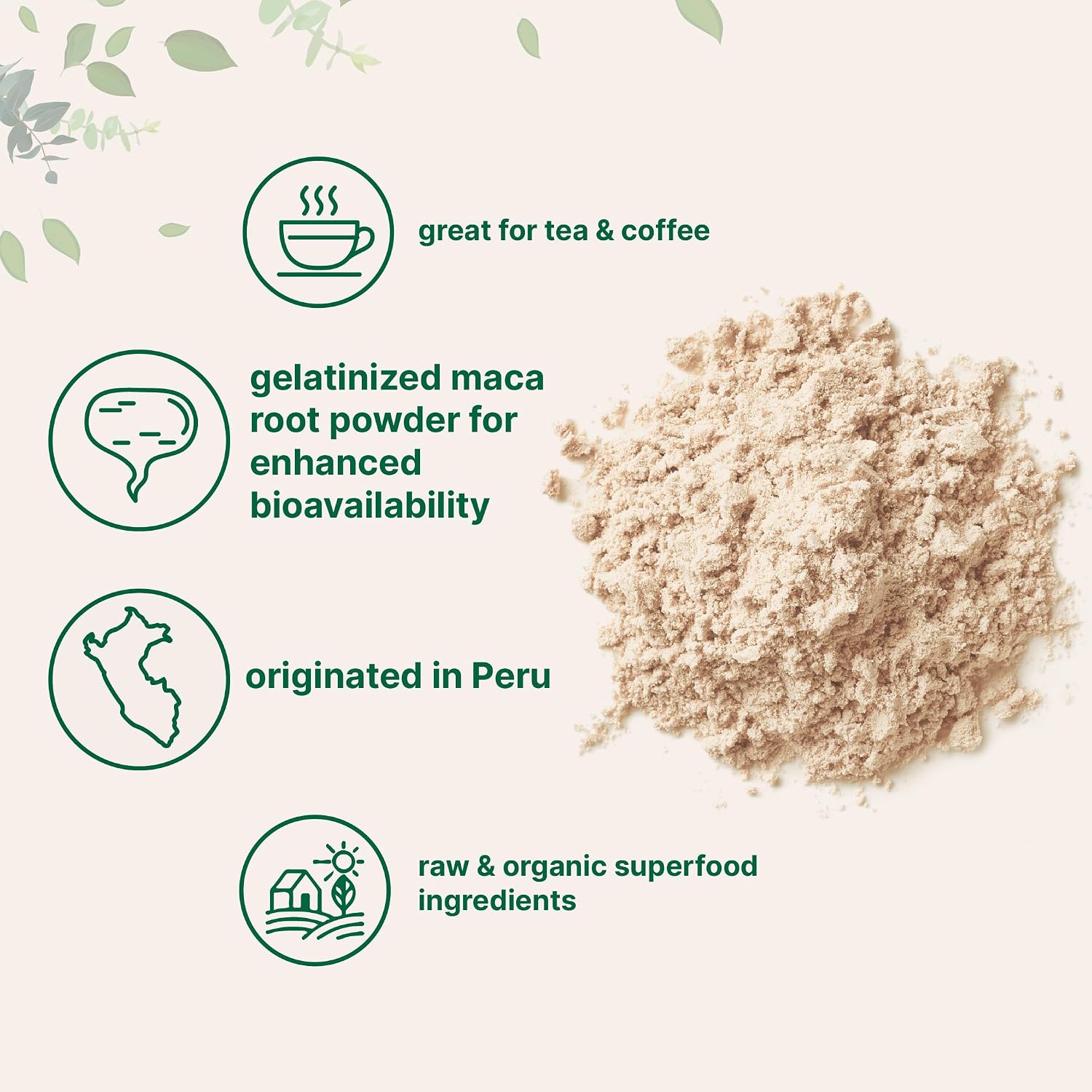 Micro Ingredients Organic Maca Root Powder, 2 Pound, Gelatinized for Better Absorption, Rich in Antioxidants, No GMOs, Vegan Friendly and Peru Origin - PrimeBioHealth - canada supplements