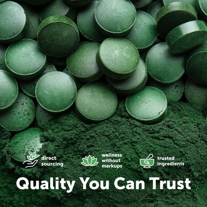 Micro Ingredients Organic Spirulina Chlorella Mini Tablets, 2,500 Tablets (8 Month Supply) | 50/50 Algae Blend | No Fillers, Non-GMO - PrimeBioHealth - canada supplements