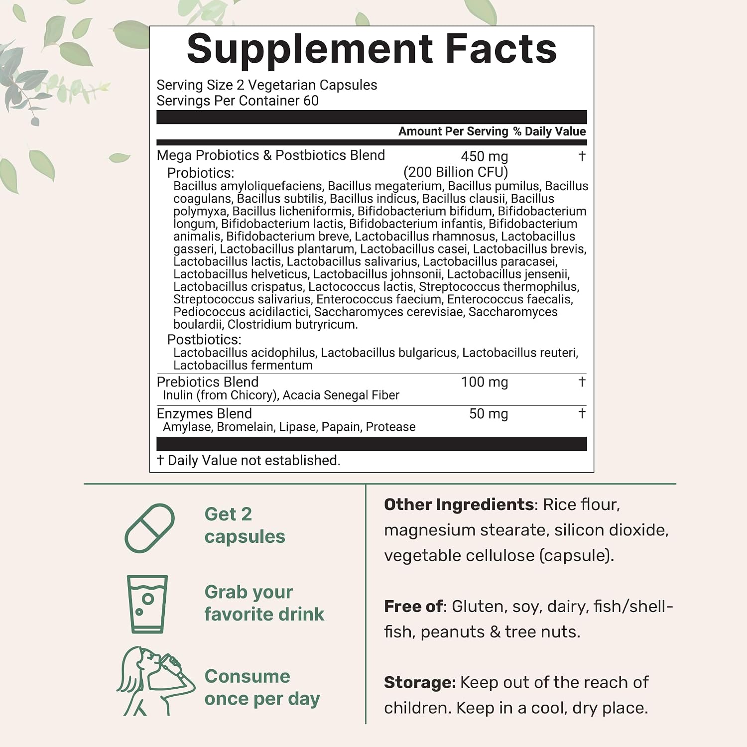 Micro Ingredients Probiotics 200 Billion CFU, 120 Veggie Capsules | Mega Probiotics for Men & Women | 40 Strains with Prebiotics, Postbiotics & Digestive Enzymes | Gut, Immune & Digestive Health - PrimeBioHealth - canada supplements