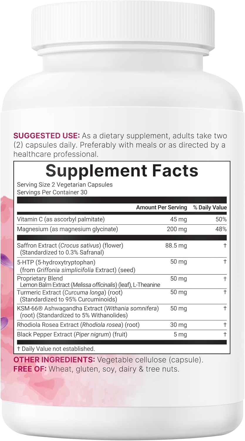 Micro Ingredients Saffron+ Advanced Supplements, 60 Veggie Capsules – 10-in-1 with Saffron Extract, High Absorption Fat-Soluble Vitamin C, Magnesium, Turmeric & KSM-66 Ashwagandha – Filler Free - PrimeBioHealth - canada supplements