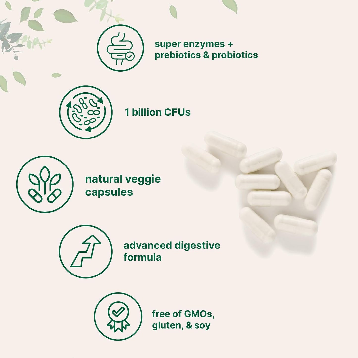 Micro Ingredients Super Enzymes with Prebiotics & Probiotics, 240 Veggie Capsules | Digestive Enzymes for Women & Men | Probiotic, Bromelain, Psyllium Husk & More | Immune & Gut Health Support* - PrimeBioHealth - canada supplements