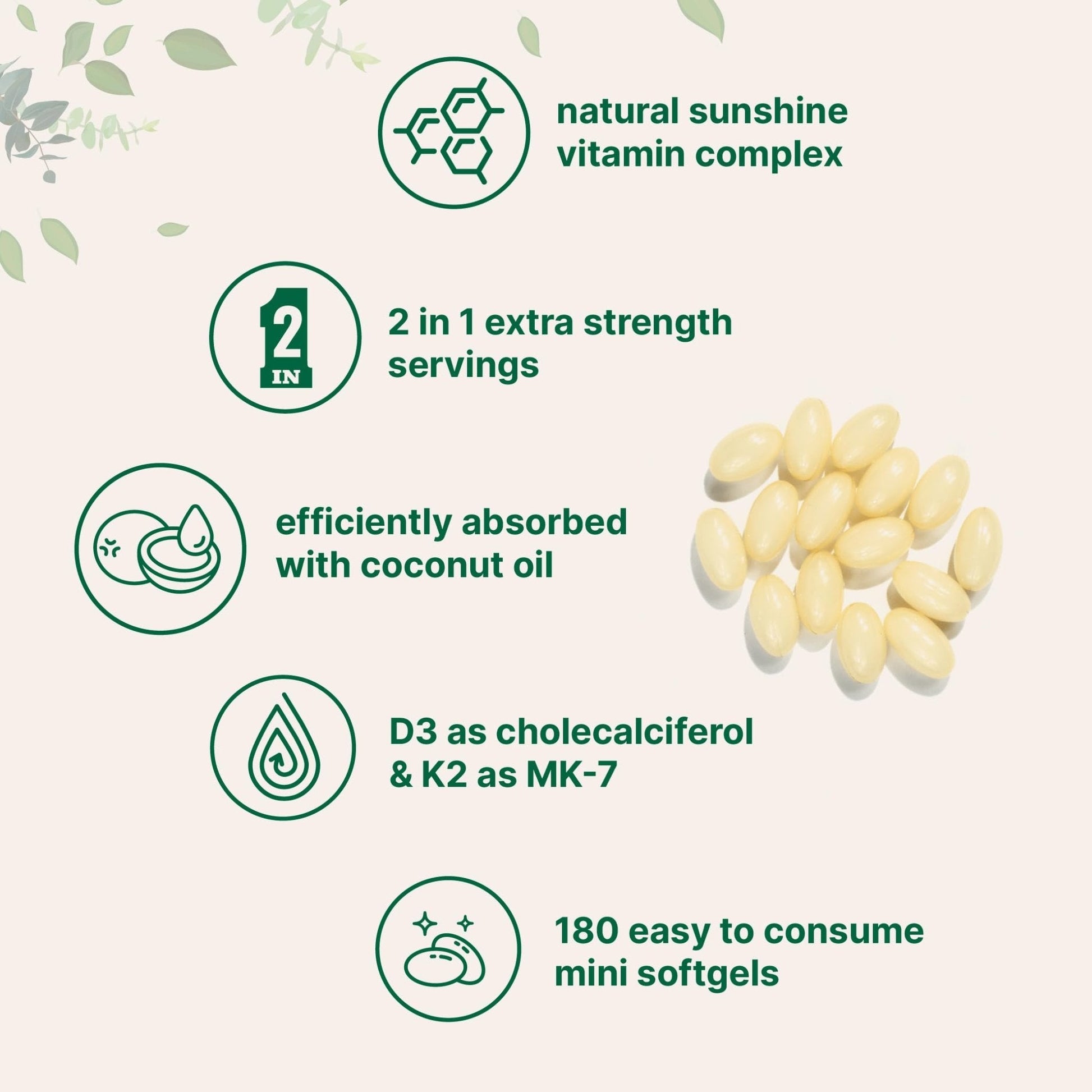 Micro Ingredients Vitamin D3 10,000 IU + K2 MK-7 200 mcg, 180 Softgels with Virgin Coconut Oil | 2-in-1 Vitamins D & K Complex - PrimeBioHealth - canada supplements