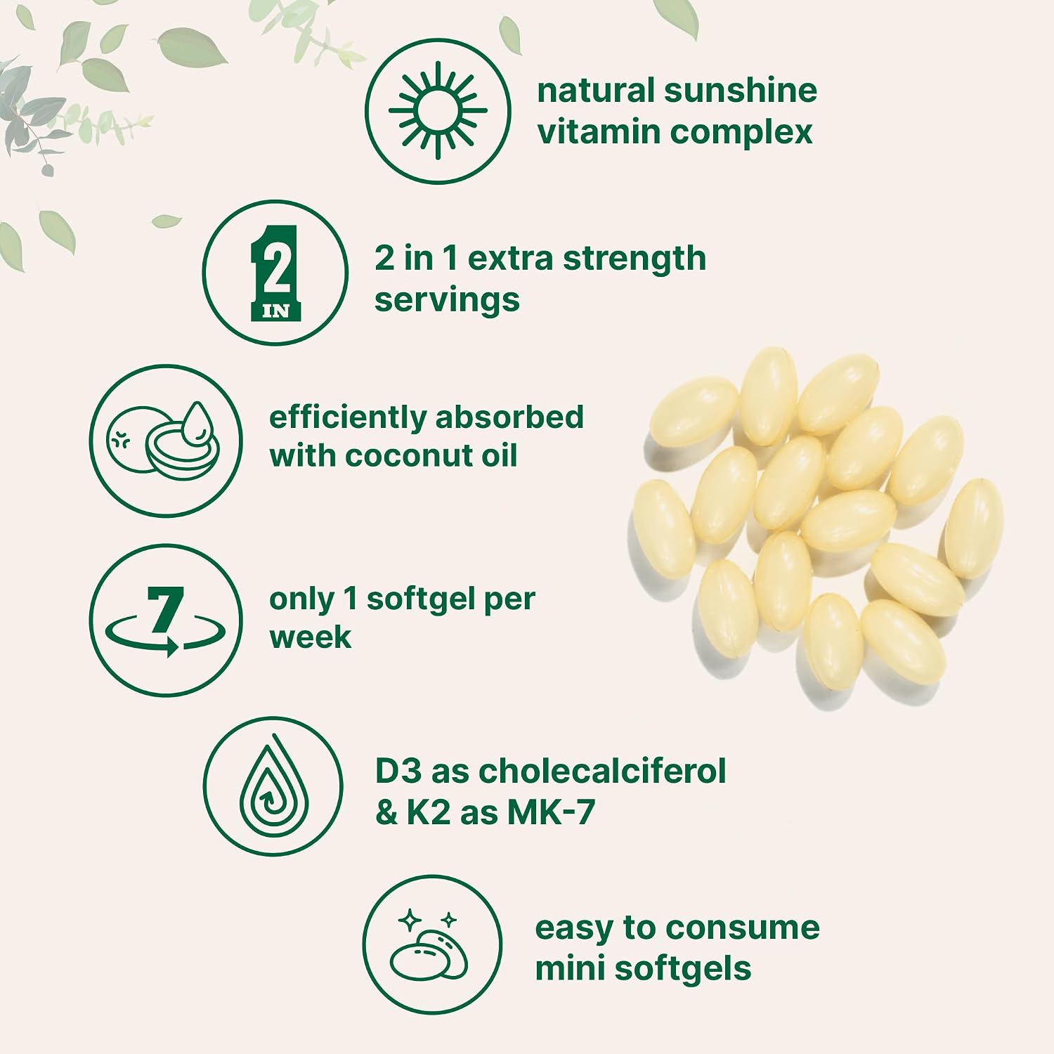 Micro Ingredients Vitamin D3 50,000 IU + K2 MK-7 200 mcg, 240 Softgels | Virgin Coconut Oil | 2-in-1 Support | Easy to Swallow, Non-GMO - PrimeBioHealth - canada supplements