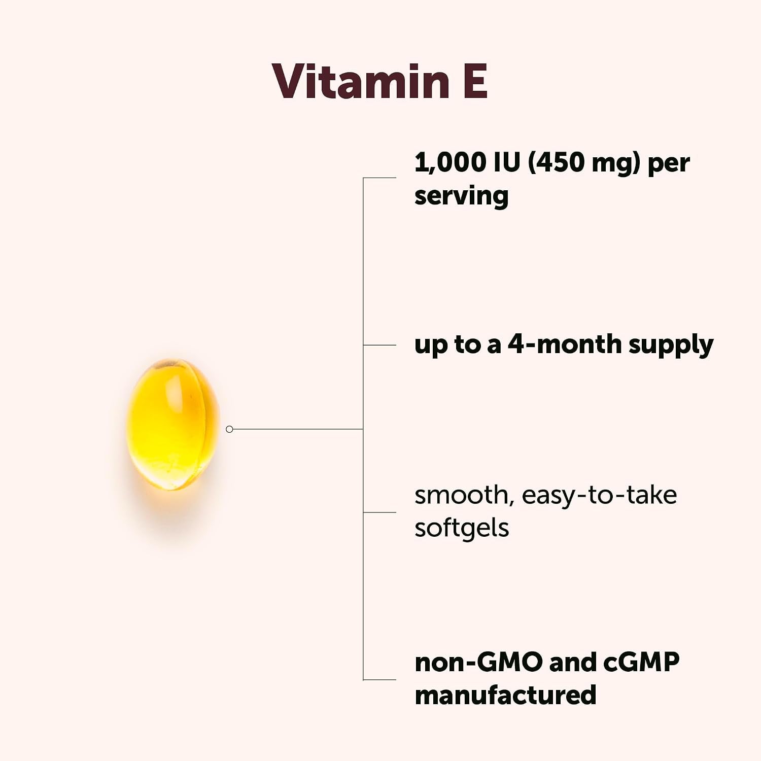 Micro Ingredients Vitamin E 1000 IU (450 mg) Per Serving, 240 Softgels | Daily Vitamin E Supplement | 4-Month Supply | Non-GMO, Gluten Free - PrimeBioHealth - canada supplements