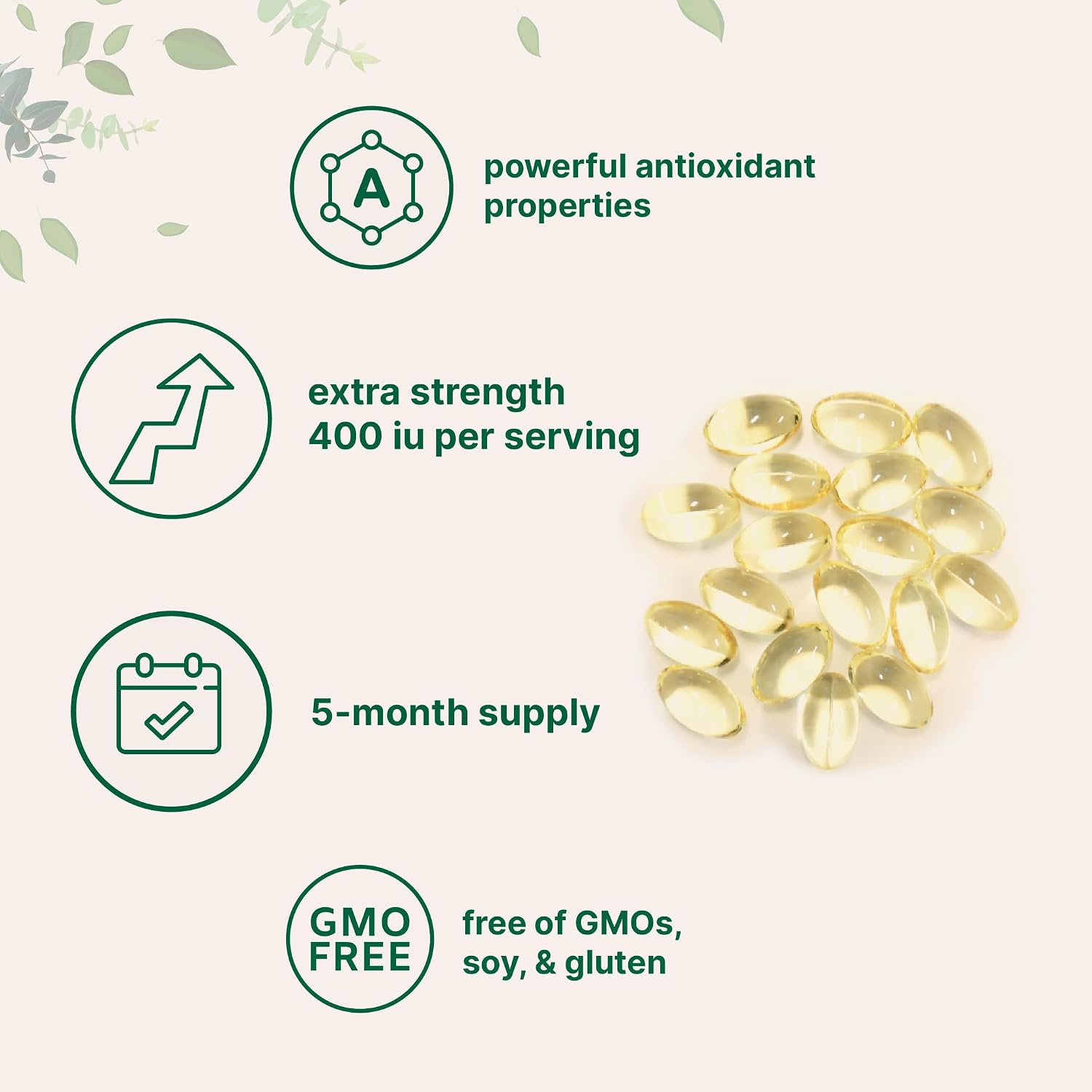 Micro Ingredients Vitamin E 400IU, 300 Softgels | Pure Vitamin E Oil Pills | Antioxidant Supplements for Skin, Face, Heart, & Immune Health | Non-GMO, Gluten Free* - PrimeBioHealth - canada supplements