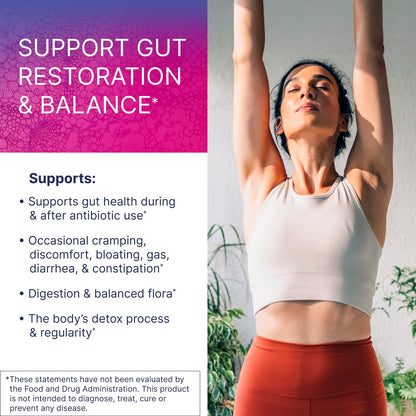 Microbiome Labs Restorflora Probiotics for Digestive Health - Gut Health Supplements with Dual Action Probiotics for Women & Men - PrimeBioHealth - canada supplements