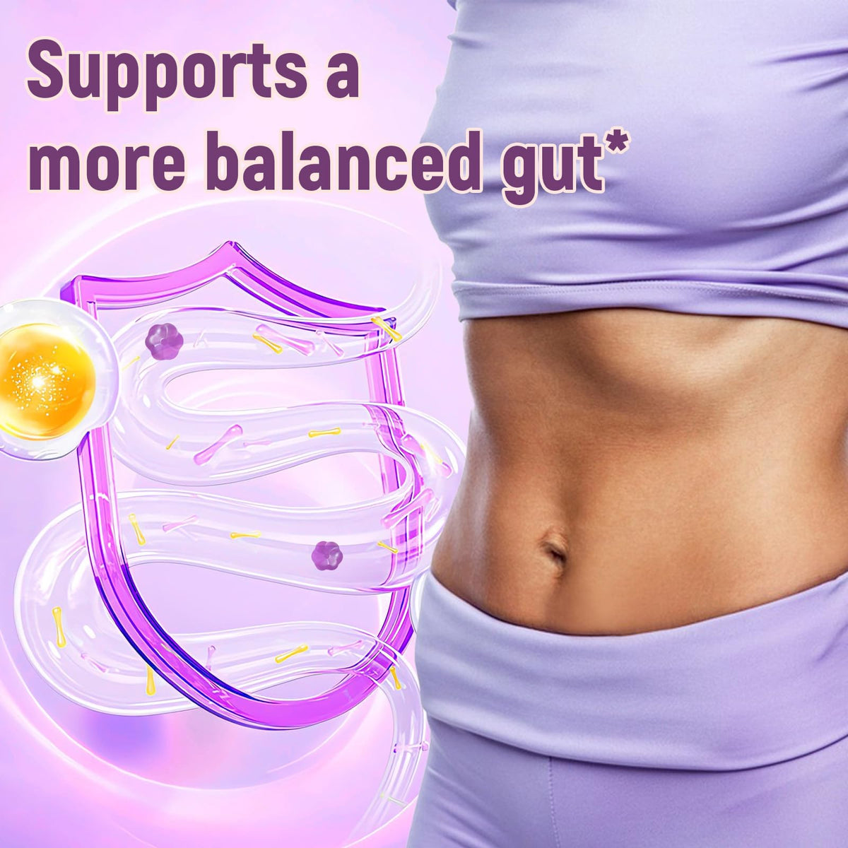 Migcopat 10G Fiber Gummies for Adults, No Sugar Added Grape Flavor, Fiber Supplement with 30 Billion CFU Probiotics Blend, ACV, Vitamin C, - PrimeBioHealth - canada supplements