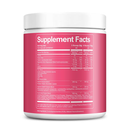 Migcopat Superfood Fiber Powder with Probiotics, Prebiotics, Digestive Enzymes, Vitamin C, Inulin, Magnesium, 14G Fiber Supplement for Digestive Support & Skin Health - PrimeBioHealth - canada supplements