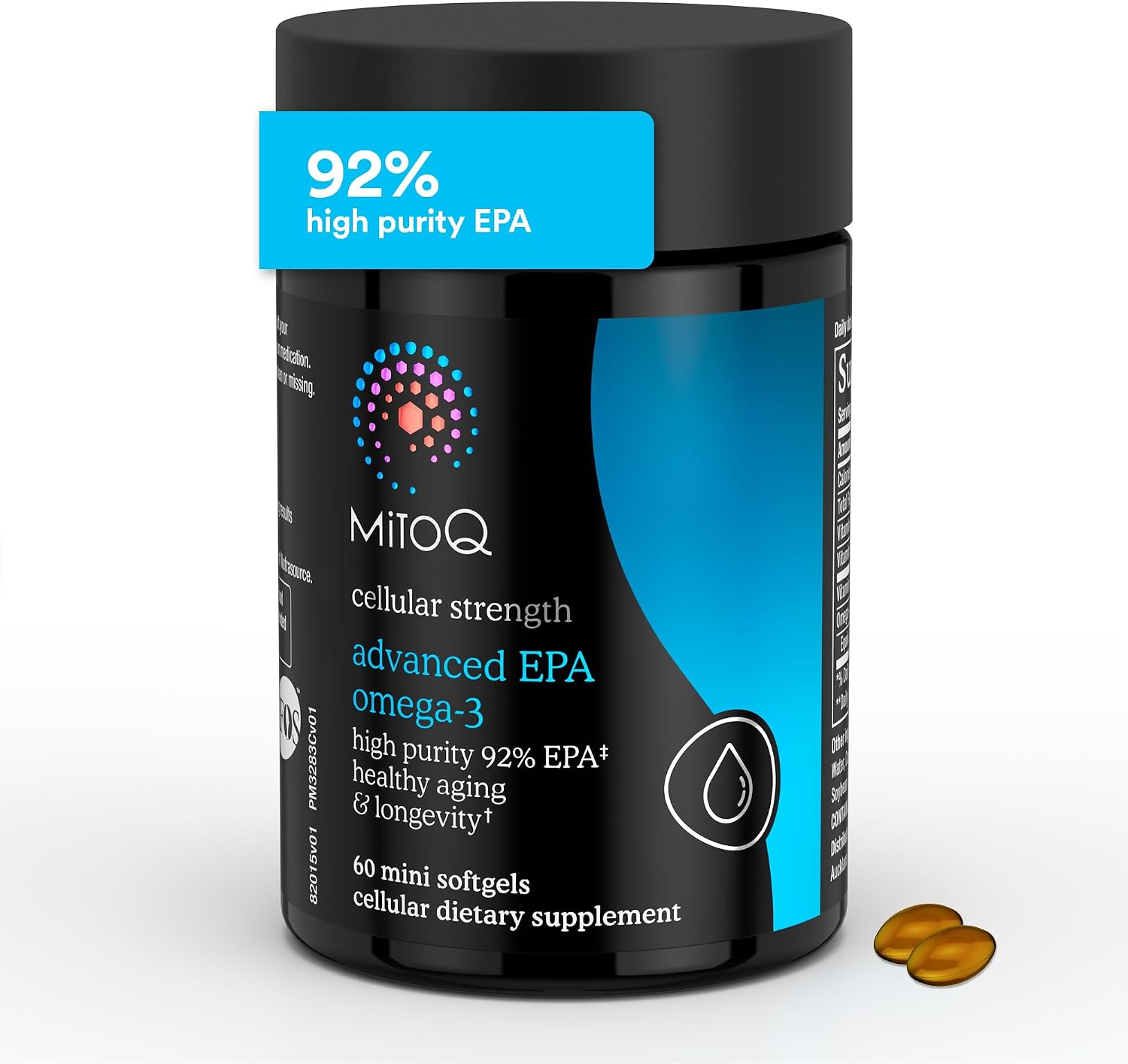 MitoQ Advanced EPA Omega-3 – High-Purity 800mg EPA Fish Oil Supplement | with Vitamin K2, D3, E | Cardiovascular, Brain, Cellular Support | No Fishy Aftertaste | 60 Softgels - PrimeBioHealth - canada supplements