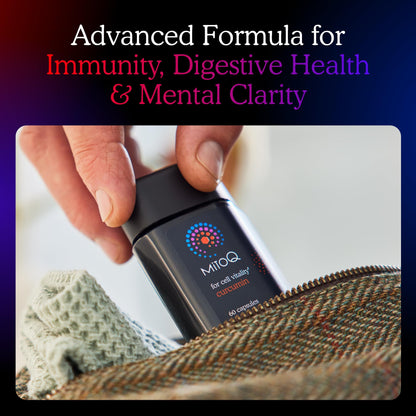 MitoQ Curcumin Longvida Lipidated Formula Mitochondria-targeted Antioxidant | Ultra Bioavailable & Sustained Action Free-Form Curcumin, 60 Capsules - PrimeBioHealth - canada supplements
