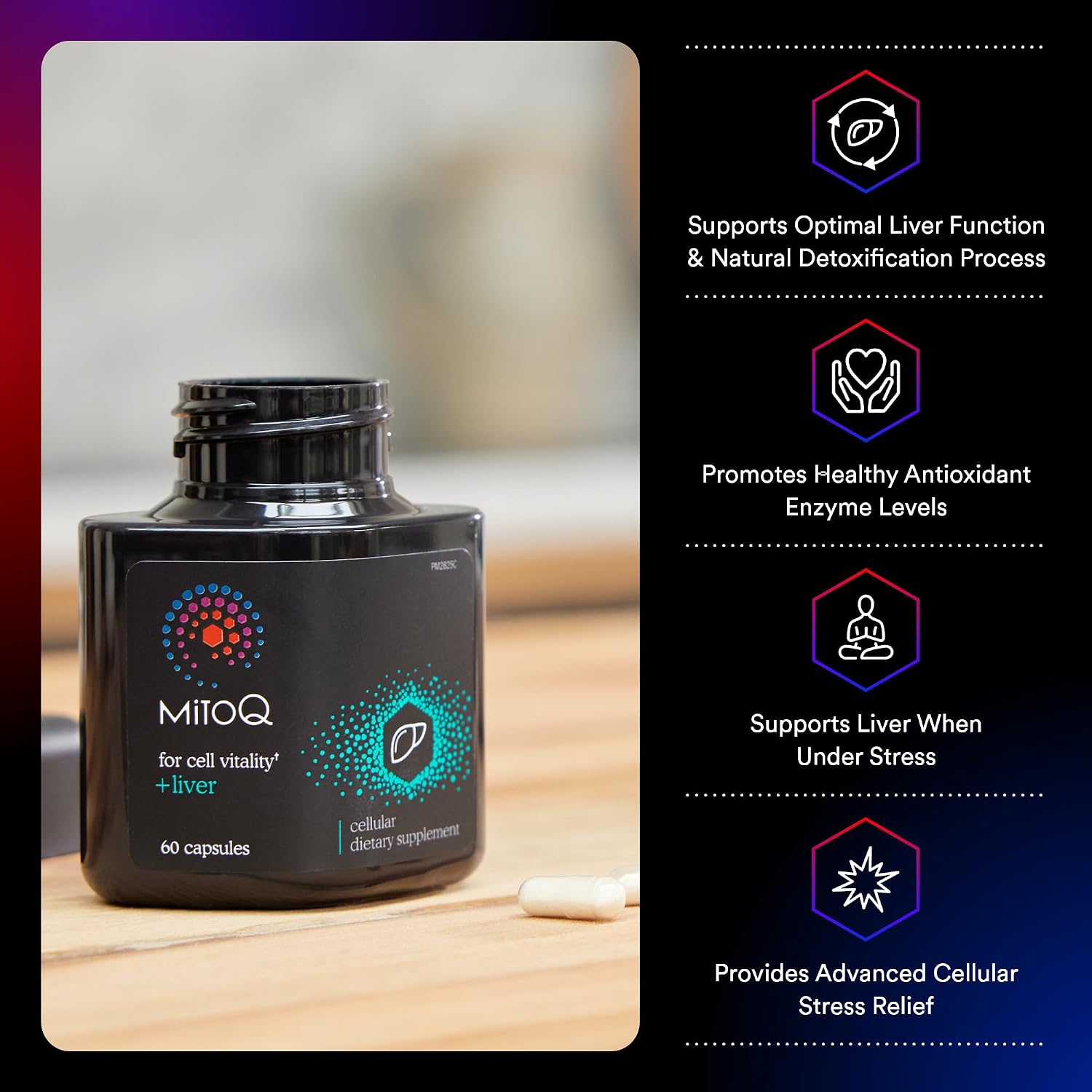 MitoQ +Liver & +Eye Bundle: Advanced Antioxidant Supplements for Metabolism, Detox & Blue Light Protection | Supports Liver Health, Eye Vitality & Natural Detox (2 x 60 Capsules) - PrimeBioHealth - canada supplements
