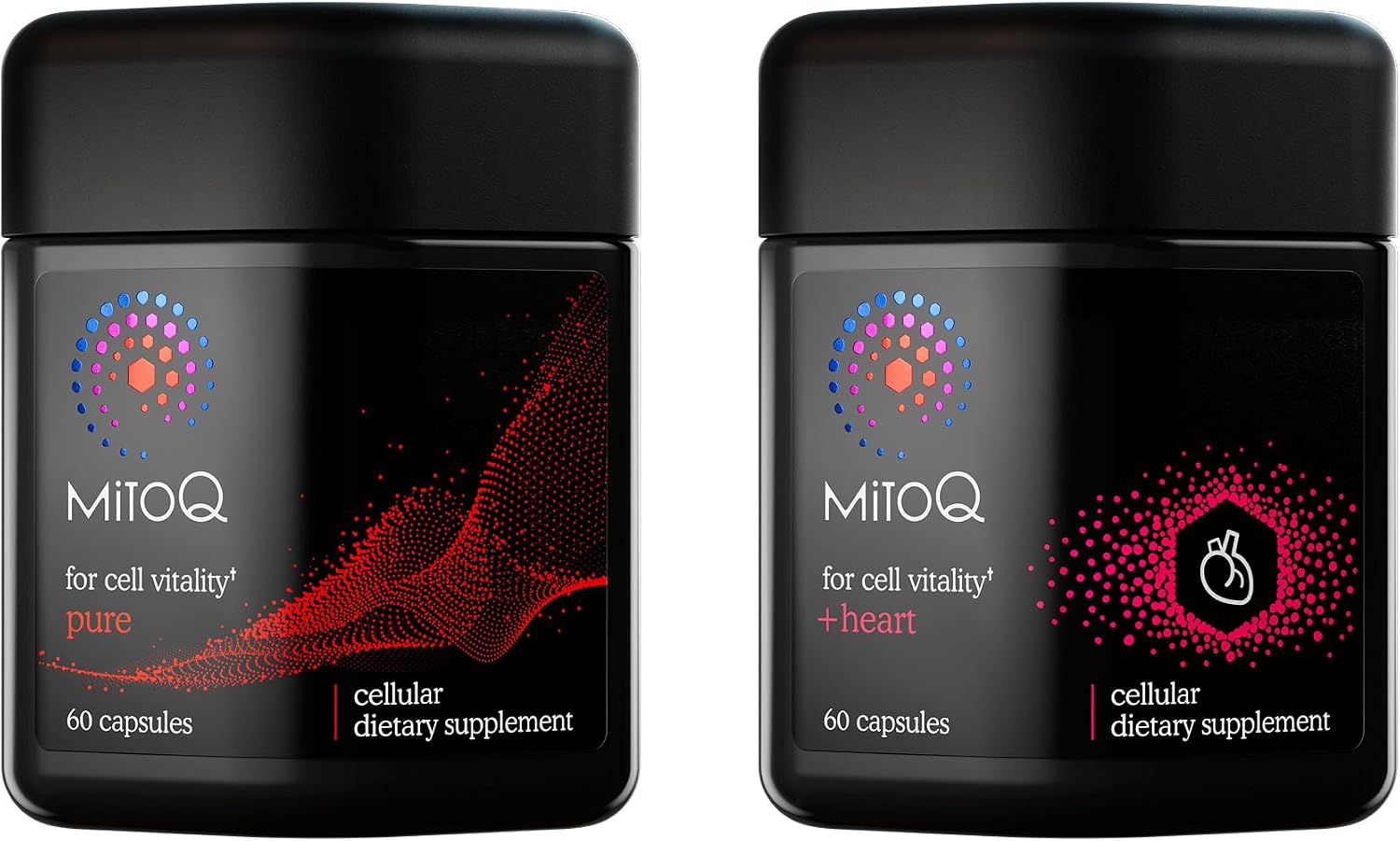 MitoQ Ultimate Antioxidant Bundle: Mitochondria-Targeted and Heart Health Antioxidant Supplements | Supports Cellular Longevity, Cardiovascular Health, Energy, and Healthy Aging (2 x 60 Capsules) - PrimeBioHealth - canada supplements
