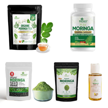 MOGO Moringa Capsules -180 Ct| Boost Energy, Immune, Gut, Joint Support | Made with Pure Organic Moringa Powder Organic Capsules | Made in USA - PrimeBioHealth - canada supplements
