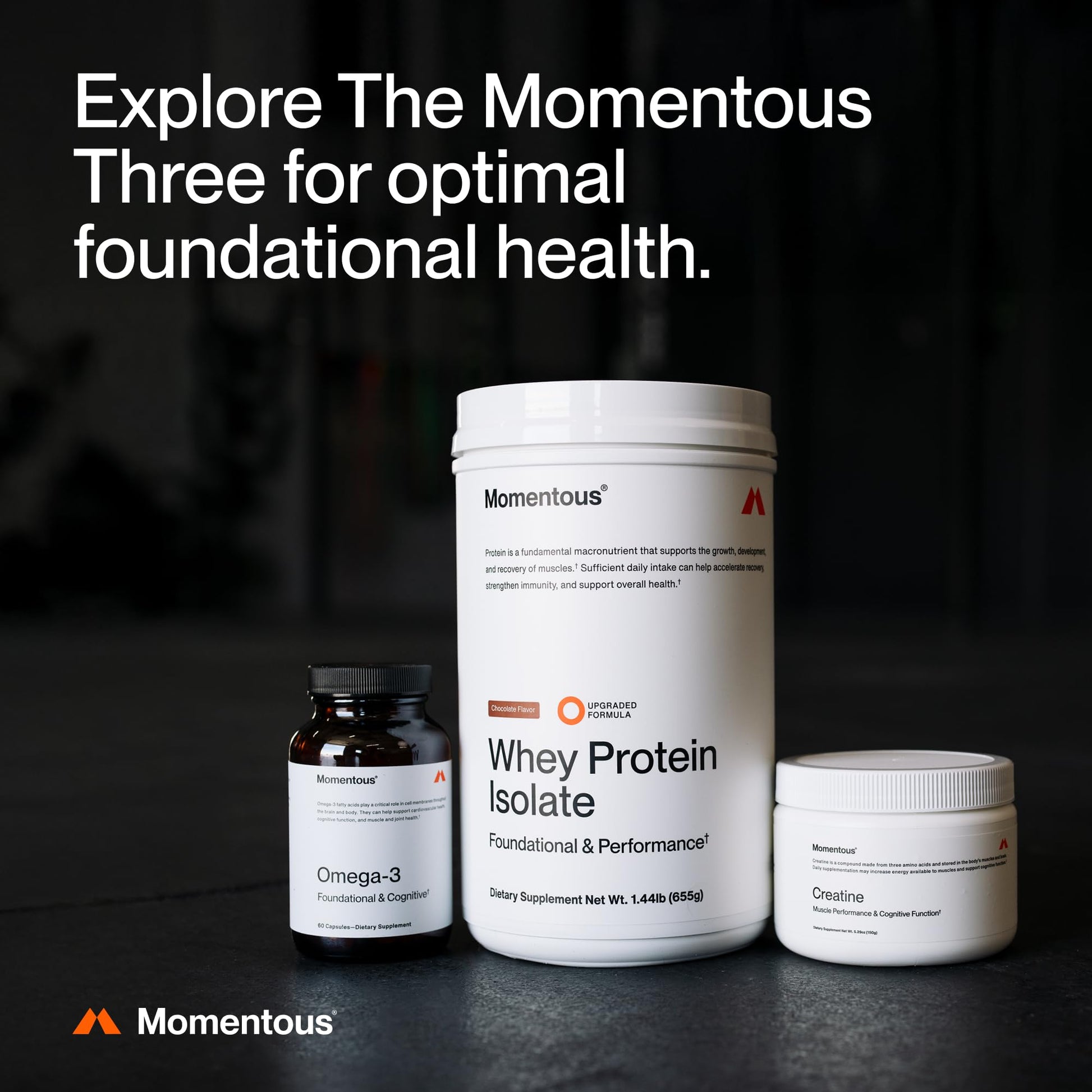 Momentous Creatine Monohydrate Powder - Creatine Powder - Supports Strength, Lean Muscle, & Recovery for Men & Women - NSF Certified for Sport - 5 g per Serving - 90 Servings - PrimeBioHealth - canada supplements