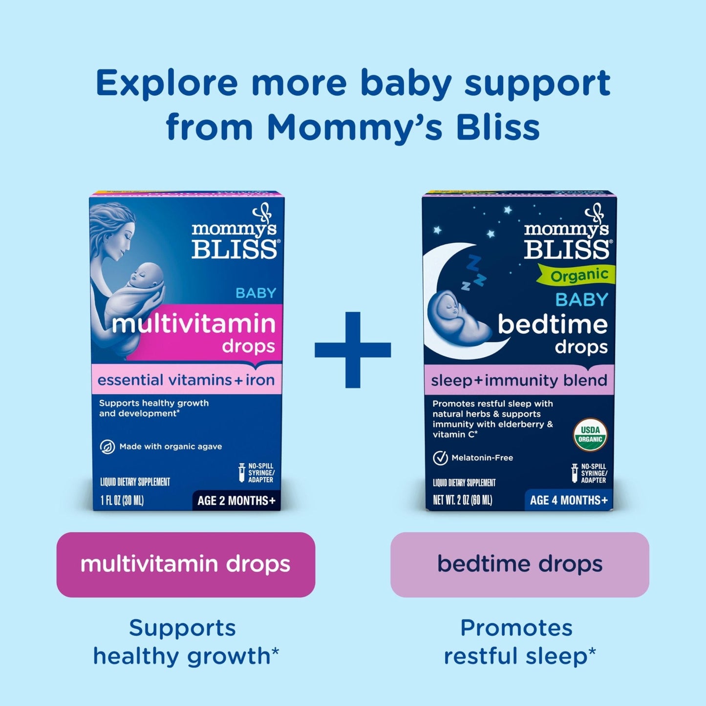 Mommy's Bliss Baby Probiotic Drops Everyday - Gas, Constipation, Colic Symptom Relief - Newborns & Up - PrimeBioHealth - canada supplements