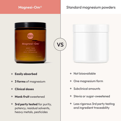 Moon Juice Magnesi-Om Magnesium Powder Supplement - Chelated Magnesium Complex + L-Theanine Blend for Rest, Relaxation & Regularity - PrimeBioHealth - canada supplements