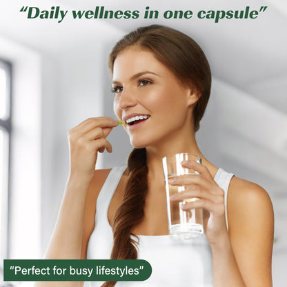 Moringa Capsules, Moringa Pure Capsules For Energy, Immune Support, Gut Health & Powerful Green Superfood, Rich In Antioxidants, Essential Vitamins & Amino Acids - PrimeBioHealth - canada supplements