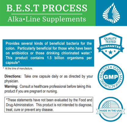 Morter HealthSystem Alkadophilus Best Process Alkaline — No Refrigeration Probiotic & Prebiotic Digestive Supplement — 1.5 Billion CFU of Good Bacteria & Beetroot - PrimeBioHealth - canada supplements