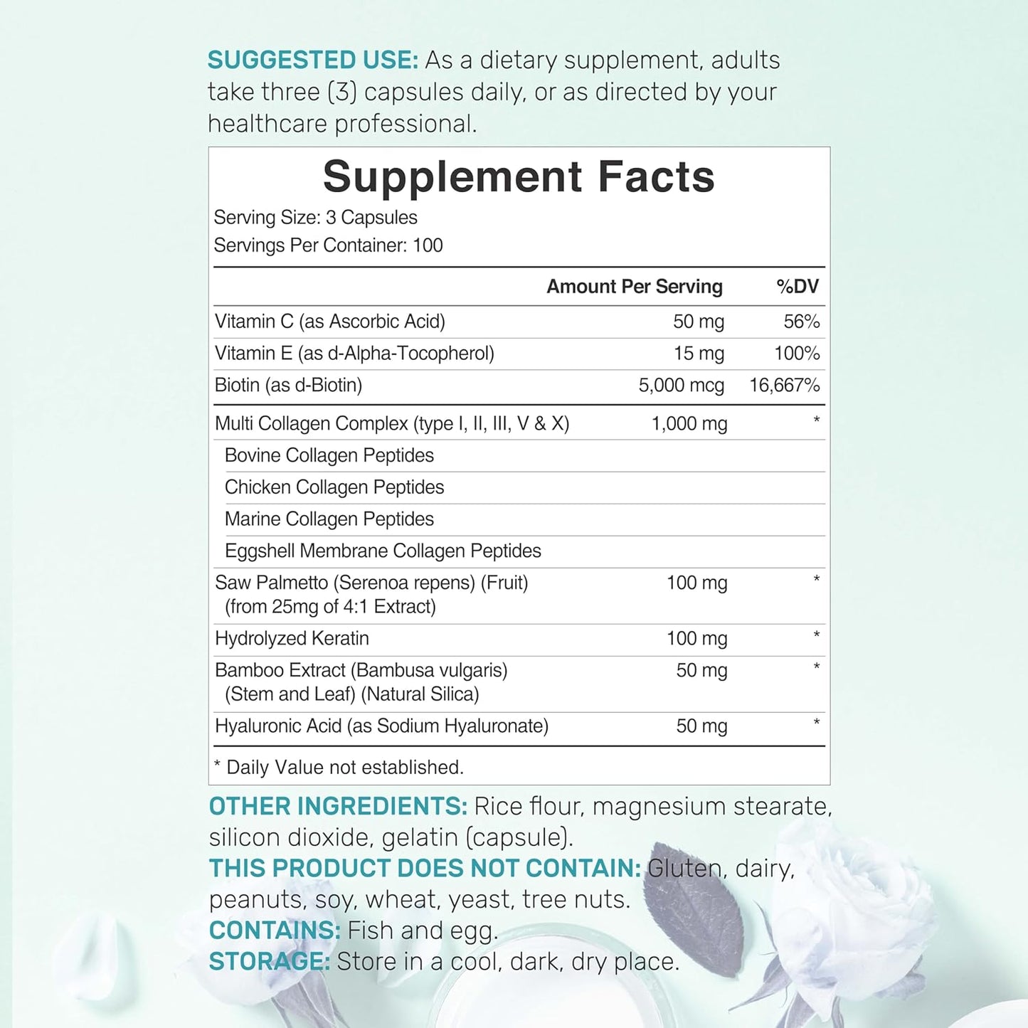 Multi Collagen Pills for Women & Men with Vitamin C, E & Biotin, 300 Capsules – Type I, II, III, V, X Hydrolyzed Collagen Peptides – 11 in 1 Formula with Saw Palmetto, Bamboo Silica, & Hyaluronic Acid - PrimeBioHealth - canada supplements