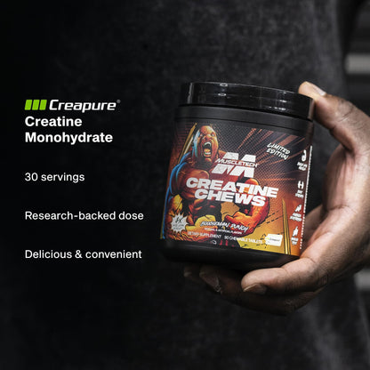 MuscleTech Creatine Chews - Creapure Monohydrate Supplement for Muscle Recovery, Muscle Builder & Energy Boost - Pre Workout Supplement for Men & Women - PrimeBioHealth - canada supplements