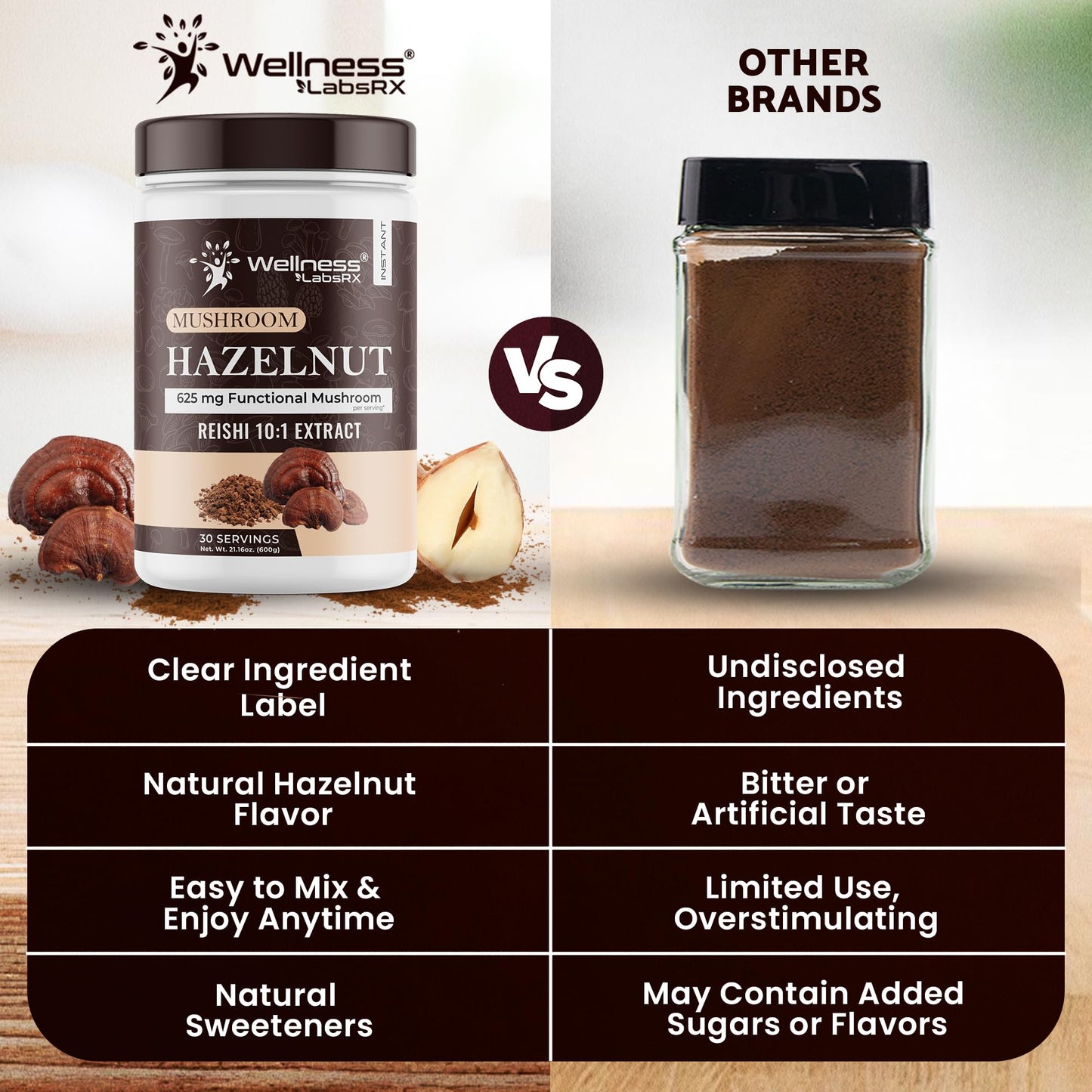 Mushroom Coffee, 90 Servings Organic Mushrooms Instant Coffea, Great Tasting Colombian Keto Coffee, 7 Superfood Mishrooms Lions Mane, Chaga, Reishi, Cordyceps, Maitake, Shiitake, and Turkey Tail - PrimeBioHealth - canada supplements