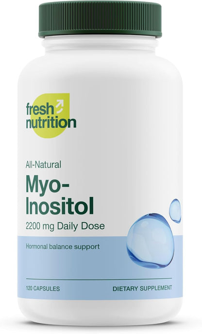 Myo-Inositol - 2200mg Strongest NMR Verified - 120 High Potency Powder Capsules - Best Value Myo Inositol - Made in The USA - PrimeBioHealth - canada supplements