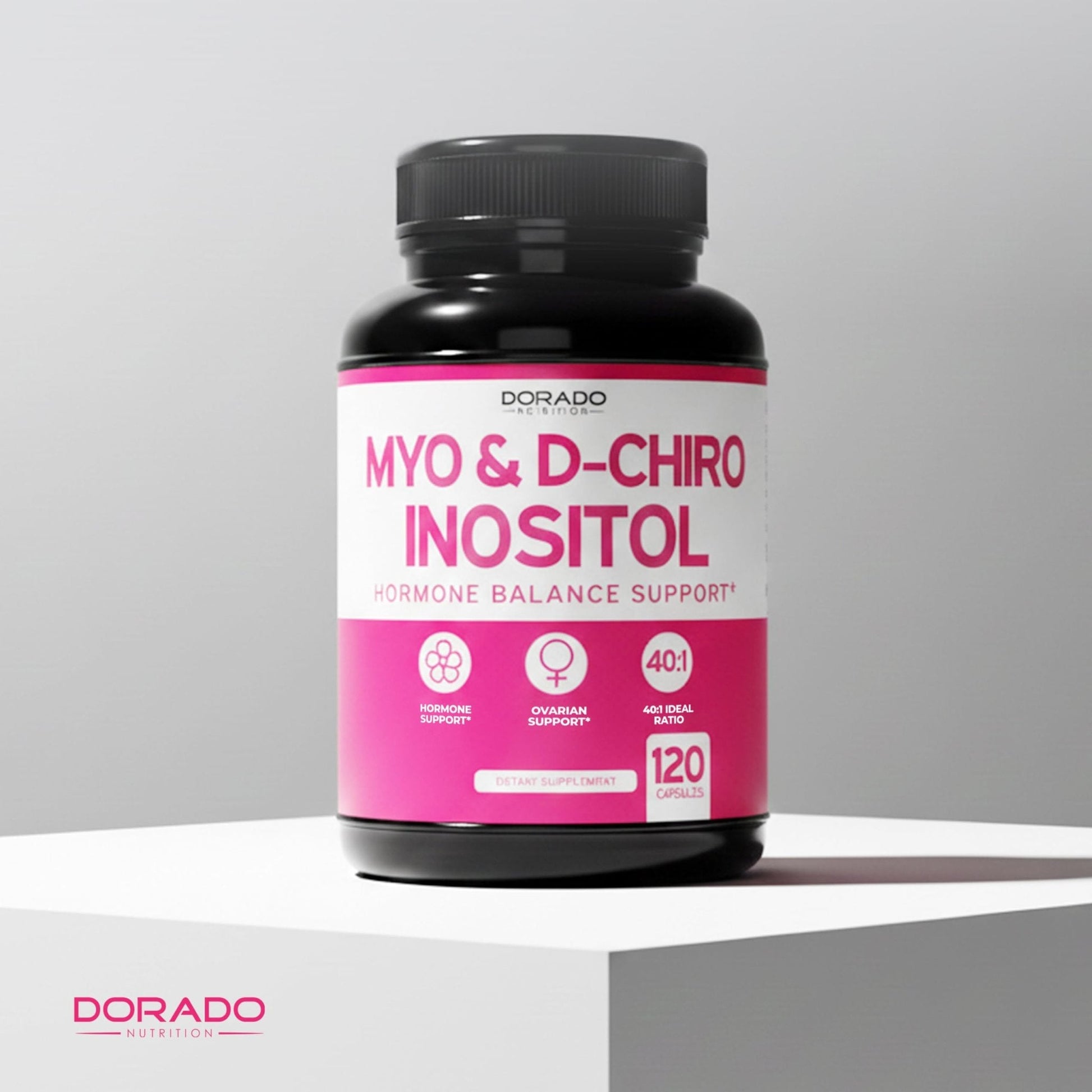 Myo-Inositol & D-Chiro Inositol Supplement For Women (120 Capsules, 2050mg Per Serving Ideal 40:1 Ratio Myo Inositol) Hormone Balance for Women - Third Party Tested - PrimeBioHealth - canada supplements