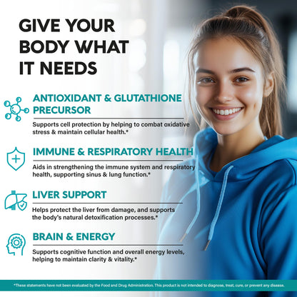 NAC Supplement | Selenium | B6 | B12 - Antioxidant, Immune Support - N Acetyl Cysteine 600 mg per Capsule, 1200 mg per Serving - Made in USA - Non-GMO, Gluten-Free - PrimeBioHealth - canada supplements